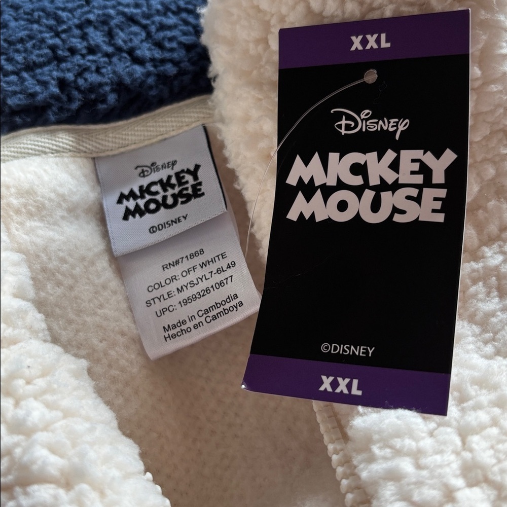 FREEZE Womens Disney Character Winter Sherpa Pullover, Quarter Zip Embroidered - Picture 5 of 5